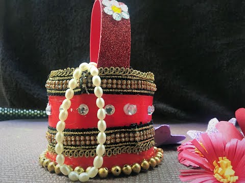 DIY How To Make A Jewellery Box/Basket using Plastic Cream Box | Best Out Of Waste | Recycle | Reuse