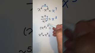 Exponent rules | exponent tricks #exponent #algebra #shorts