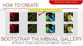 How to make Bootstrap Thumbnail Image Gallery Tutorial