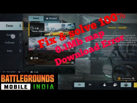 battleground mobile india map download problem | pubg map 0.1mb problem | pubg map not download wait