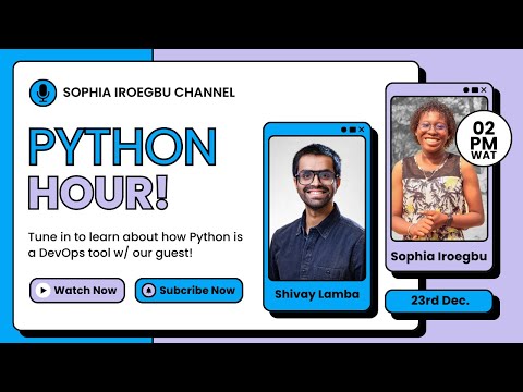 Let's learn about Python as a DevOps tool w/ Shivay