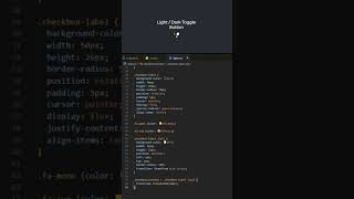 Light Dark Toggle button| how to make light dark toggle button| use html and css