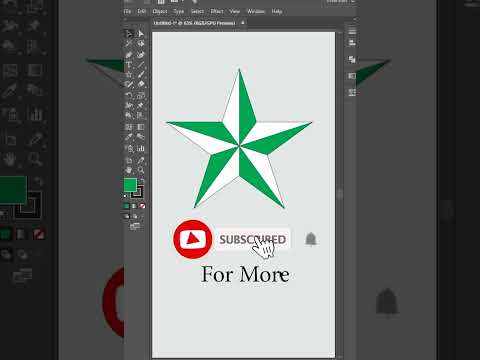 How to create beautiful Star in adobe illustrator #Shorts
