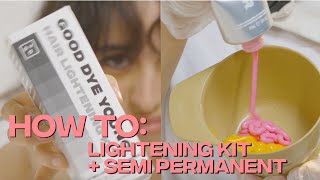 GDY Lightening Kit + Semi Perm How To