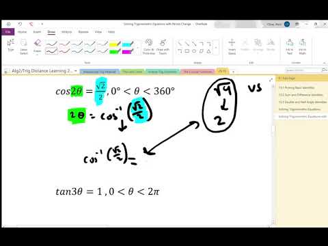 Solving Trigonometric Equations with Period Changes