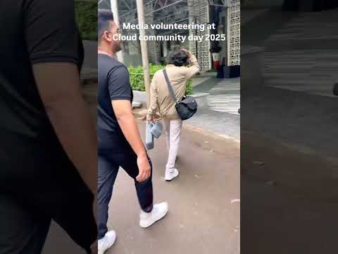 Behind the Scenes at Google Cloud Event ☁️ | Media Volunteering Journey #shorts