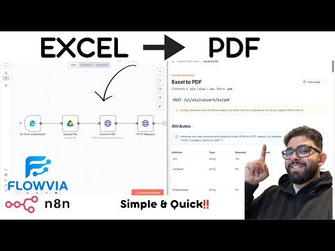 How to Convert Excel to PDF in n8n (No Code + PDF.co Integration)