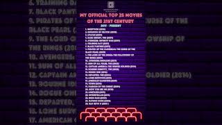 My Official Top 25 Movies of The 21st Century #MicOnMovies #QuickTake #ChiefMovieOpinionist