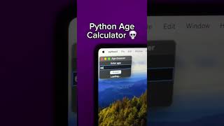 Python Age Calculator #python #project #codeworld #programming #coding