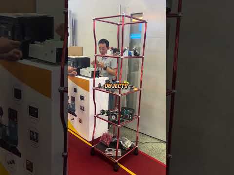 This is not an illusion — this display stand actually dances!  #smallbusinessideas #entrepreneurship