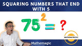 The SECRET to Squaring Numbers that end with 5 | GENIUS MATH HACK | MATHEMAGIC (amazing trick 💥)