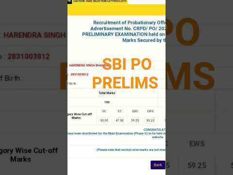 SBI po prelim 2023-24#sbi po