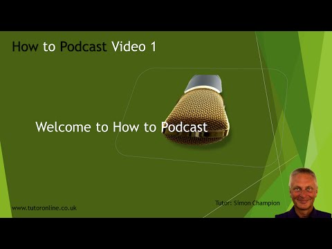 how to create a podcast Part 1