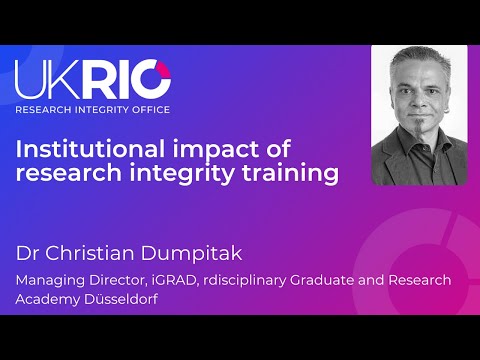 Institutional impact of research integrity training.