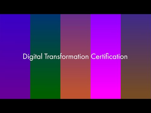 Digital Transformation Certification
