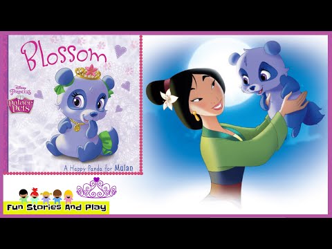 Disney Princess Palace Pets MULAN 🐼 BLOSSOM a happy panda follow along reading book Fun Stories Play