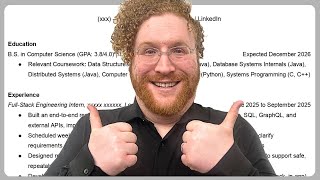 Finally, a GOOD Software Engineer Intern Resume | Recruiter Reviews Resume
