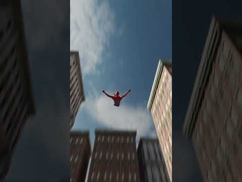 Spider-Man Swinging Animation #blender #blender3d #animation #b3d  #spiderman #shorts