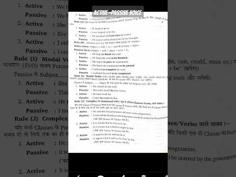 Active-passive voice #exam #grammar #english