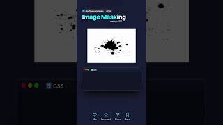 Image Masking using CSS  #css3 #coding #css #webdeveloper #webdevelopmentskills #css3code