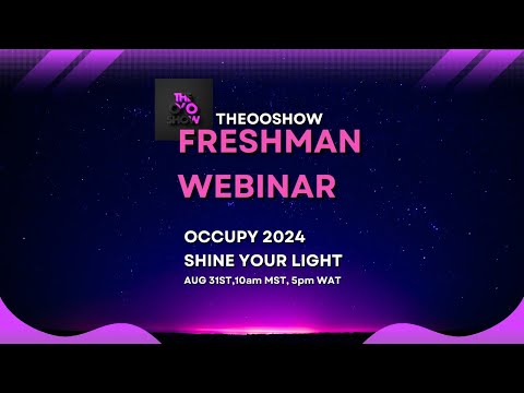 Occcupy 2024 FRESHMAN WEBINAR REPLAY