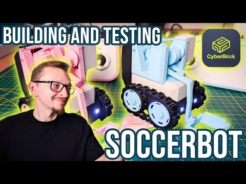Building and testing Soccerbots from Cyberbrick #bambulab #3dprinting