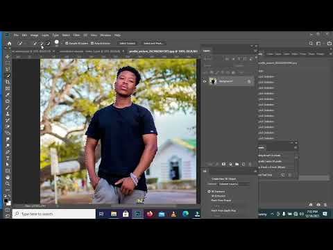 How to remove background using quick selection tool