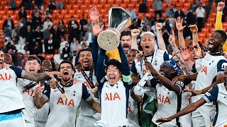 TOTTENHAM HOTSPUR WIN THE EUROPA LEAGUE! | Post match scenes and trophy lift uncut