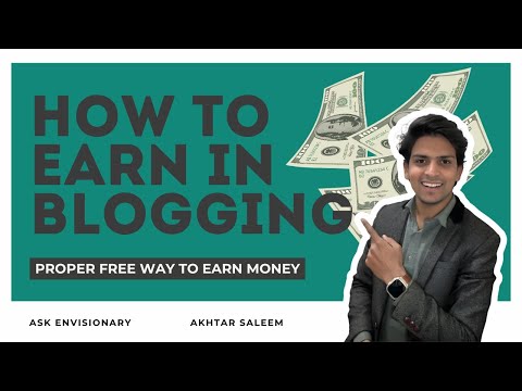Great News | How to Earn in Blogging | Free Way to Earn Money From Blogging | ASK Envisionary