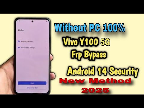 Vivo Y100 FRP Bypass Android 14/15 Without PC | Google Account Remove 2025