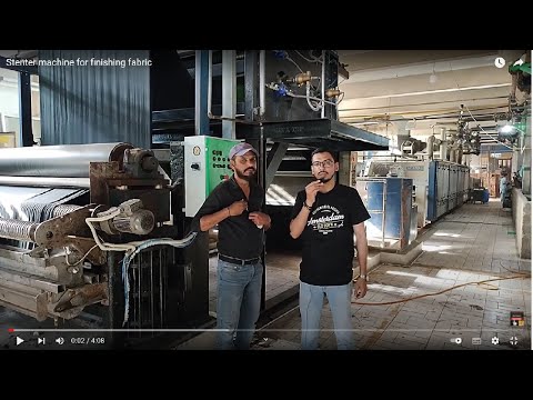 Stenter machine for finishing fabric
