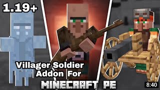 Villager Soldier Addons For Minecraft PE 1.19+