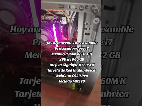 PC Ensamble Intel Core i7 14th Generacion 32GB RAM y SSD 960GB #pc #intel #kingston #gigabyte