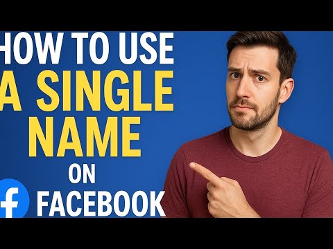 How to Use ONE NAME on Facebook 2025 Method