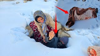 “Finding a Frozen Body by Farideh in the Heart of the Snowy Mountains” 