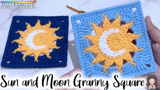 CROCHET “Sun and Moon” Granny Square | Tutorial