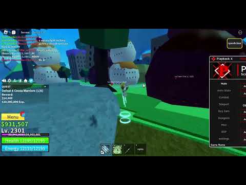 Blox Fruits "Script Pastebin" Update 17.3 | Playback X Hub |