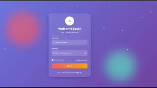Elegant Login page | Quick HTML, CSS & JavaScript Tips 🚀
