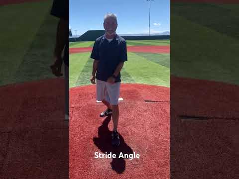 Youth pitching: stride angle