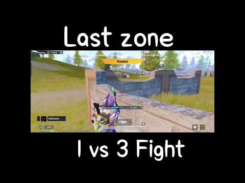 BGMI 1 VS 3 last zone fight chicken dinner @officialscoutop@JONATHANGAMINGYT