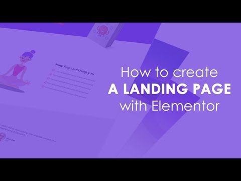 How to create a landing page with elementor