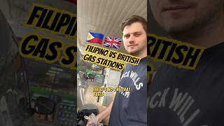 Filipino 🇵🇭 vs British 🇬🇧 gas stations ⛽️ #philippines #pinoy #culture #travel #uk