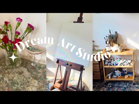 Turning My Bedroom Into A Dream Art Studio 🌸 Makeover + Studio Tour!!