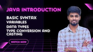 Java Basics for Beginners | Syntax, Variables, Data Types, Type Casting & IDE Explained   #LearnJava