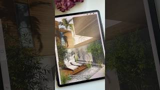 Architectural visualization with iPad #architecture #visualization #procreate #designer #rendering
