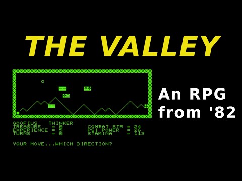 THE VALLEY - an influential early '80s RPG for the PET from the UK's 'computing today' magazine