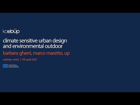 Climate Sensitive Urban Design and Environmental Outdoor Evaluation