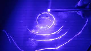 Laser beam refraction and reflection in different gems (crystals). DO NOT REPEAT THIS EXPERIMENT!