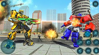 Robot Car Jet Transform Game 2025 | Bumblebee vs Optimus Prime - Android Gameplay