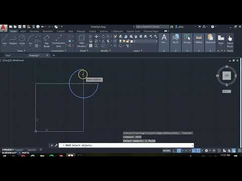Using Move in AutoCAD 2020